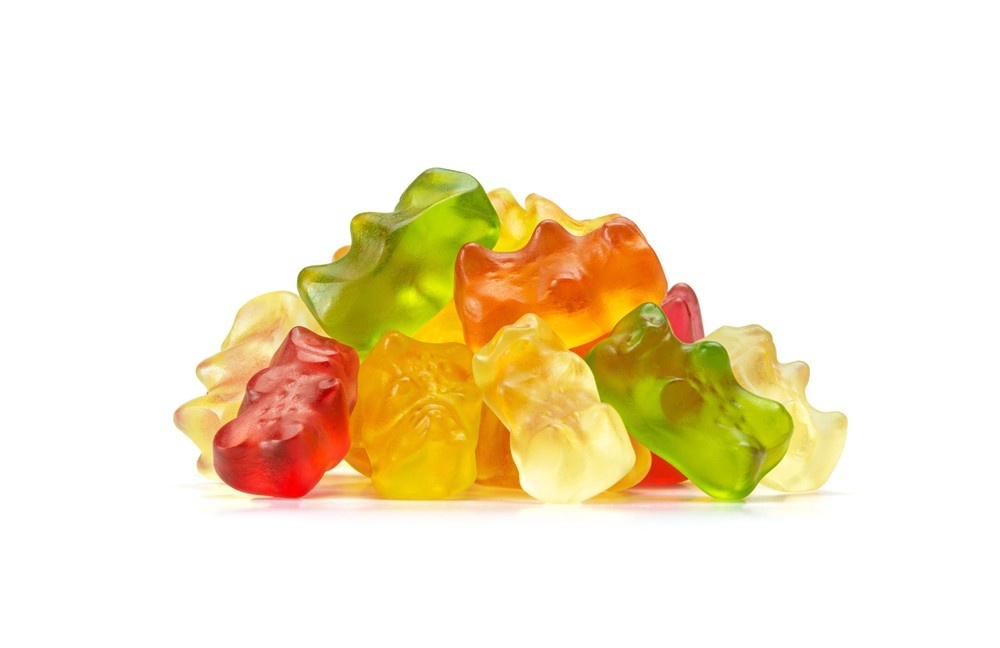 A colorful pile of translucent Delta 8 gummy bears, available at your local delta 8 shop tulsa.